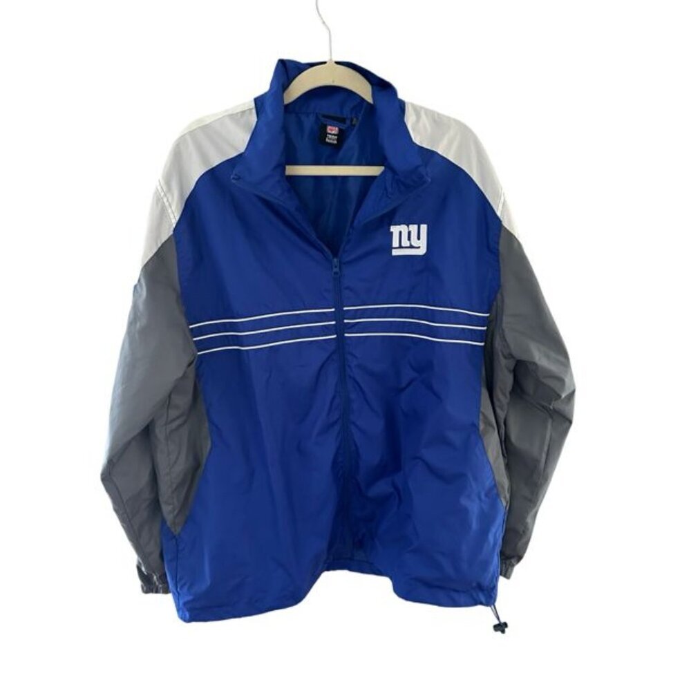 Blue New York Giants full-zipper Sports Illustrated (SI) windbreaker - XL